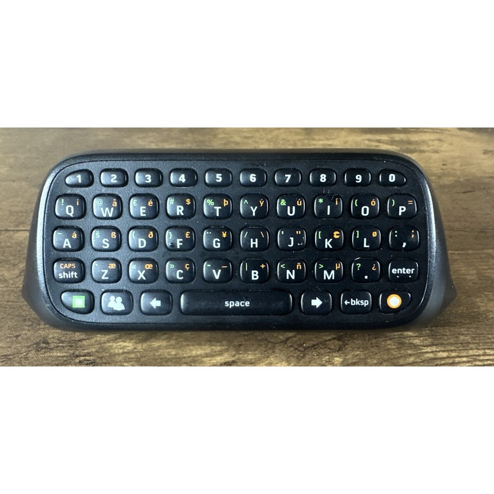 Microsoft XBOX 360 Chatpad Keyboard Black OEM Official Tested Fast Shipping